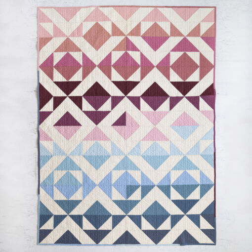Ombre Nordic Triangles Quilt