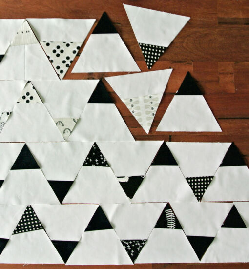 Black-and-White-Triangles-Quilt-Pattern