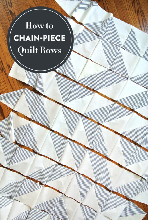 Chain Piecing Quilt Rows Video Tutorial! Suzy Quilts