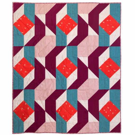 Rocksteady mid century modern baby quilt for sale