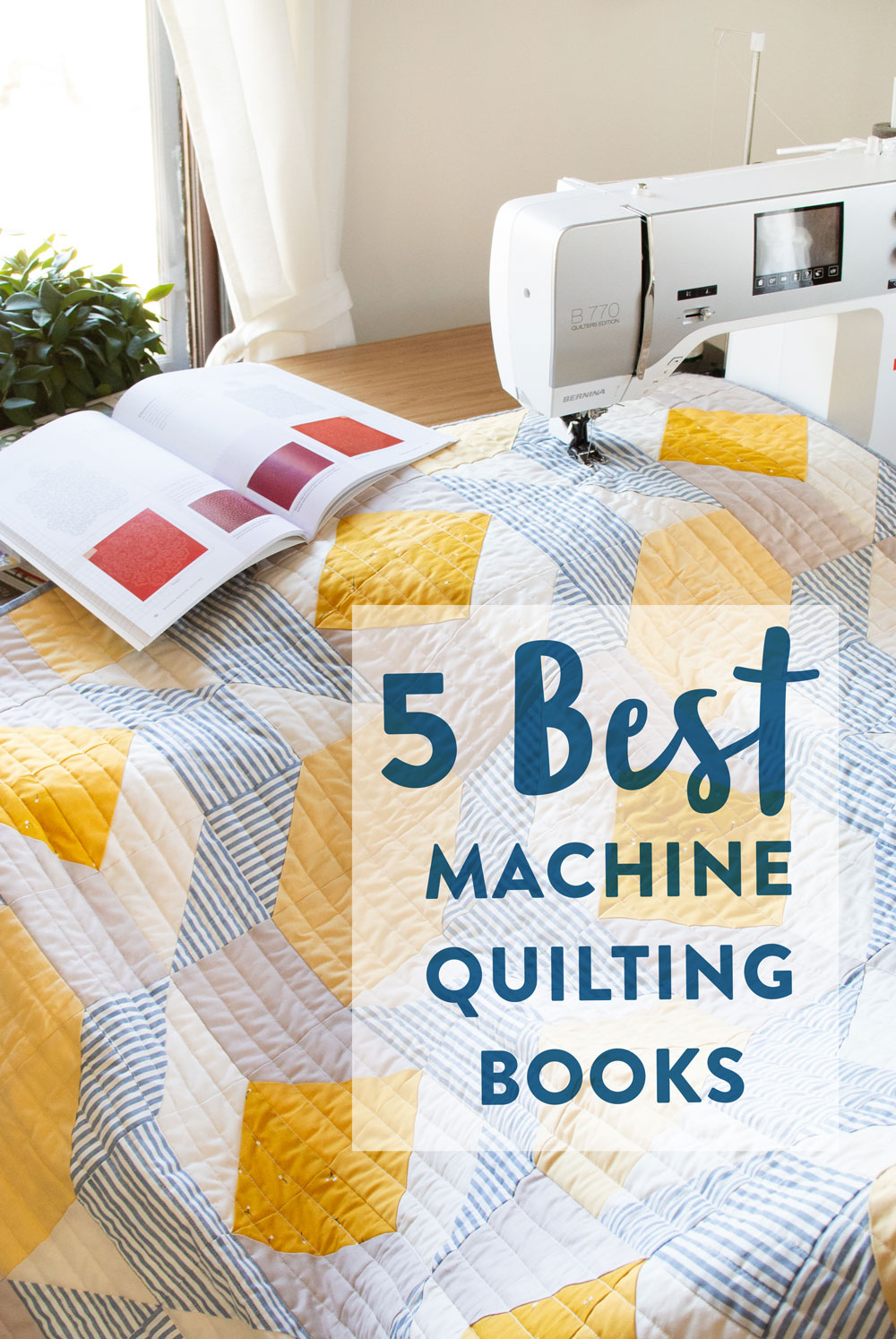 The perfect list of the best books on machine quilting. | Suzy Quilts https://suzyquilts.com/5-best-machine-quilting-books