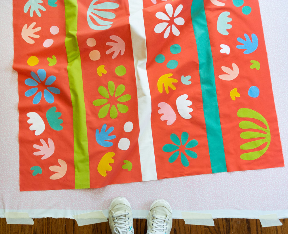 Sewing a Matisse inspired quilt