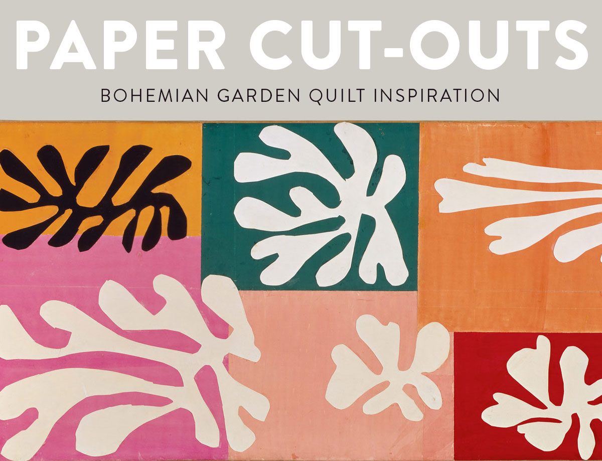 schudden meer Bukken Henri Matisse Paper Cut-Outs: Bohemian Garden Inspiration - Suzy Quilts