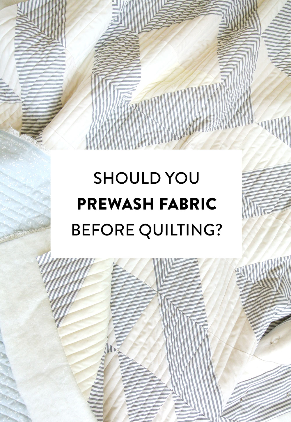 Should you prewash your fabric before quilting? We've listed all of the pros and cons to both prewashing and not prewashing