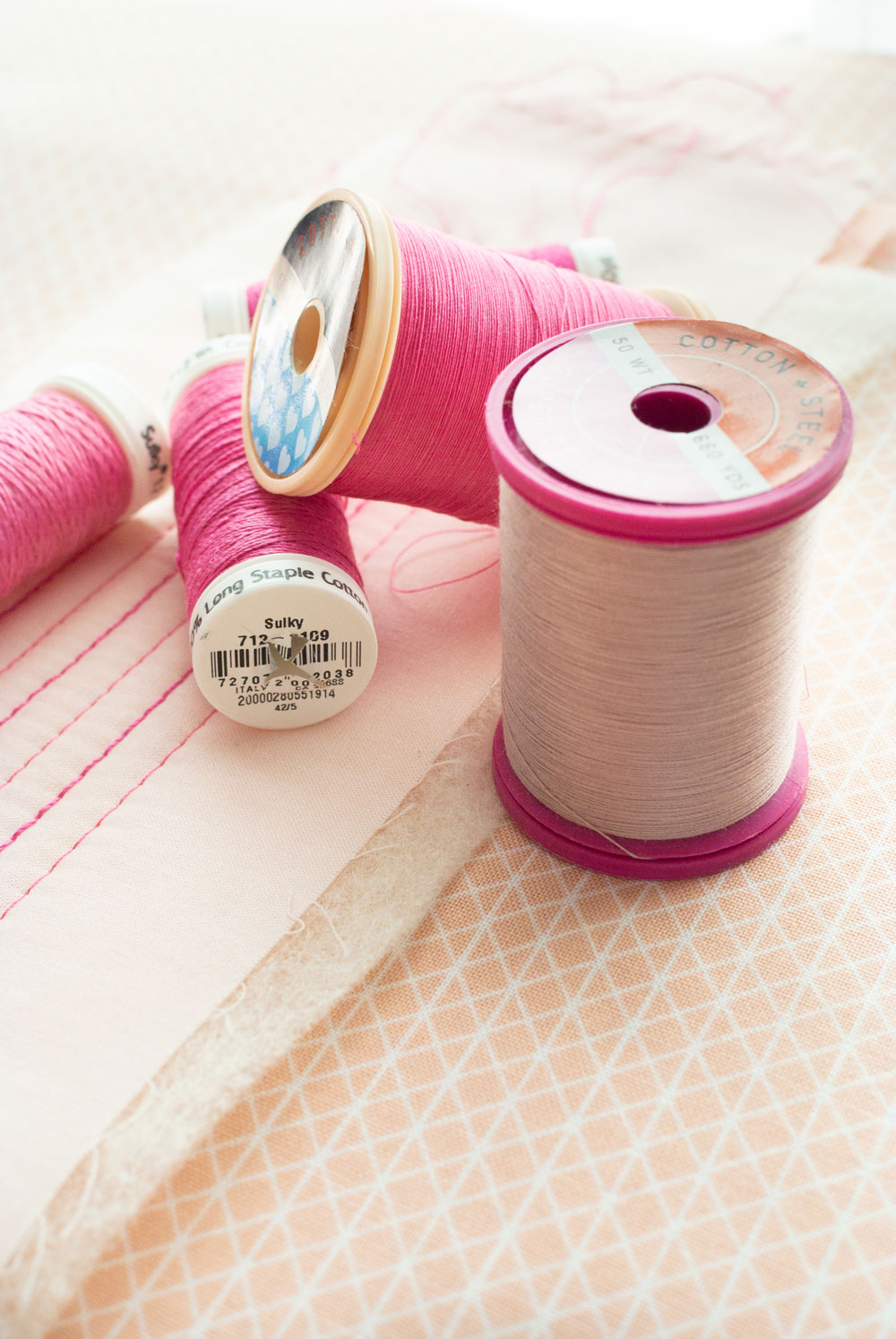 This blog post covers all of the supplies you need for machine quilting with 12 weight thread.