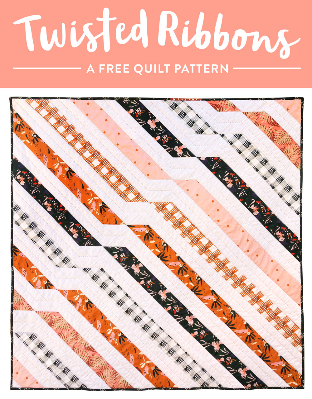 Get the free Twisted Ribbons quilt pattern and use Fill-A-Yard through Spoonflower