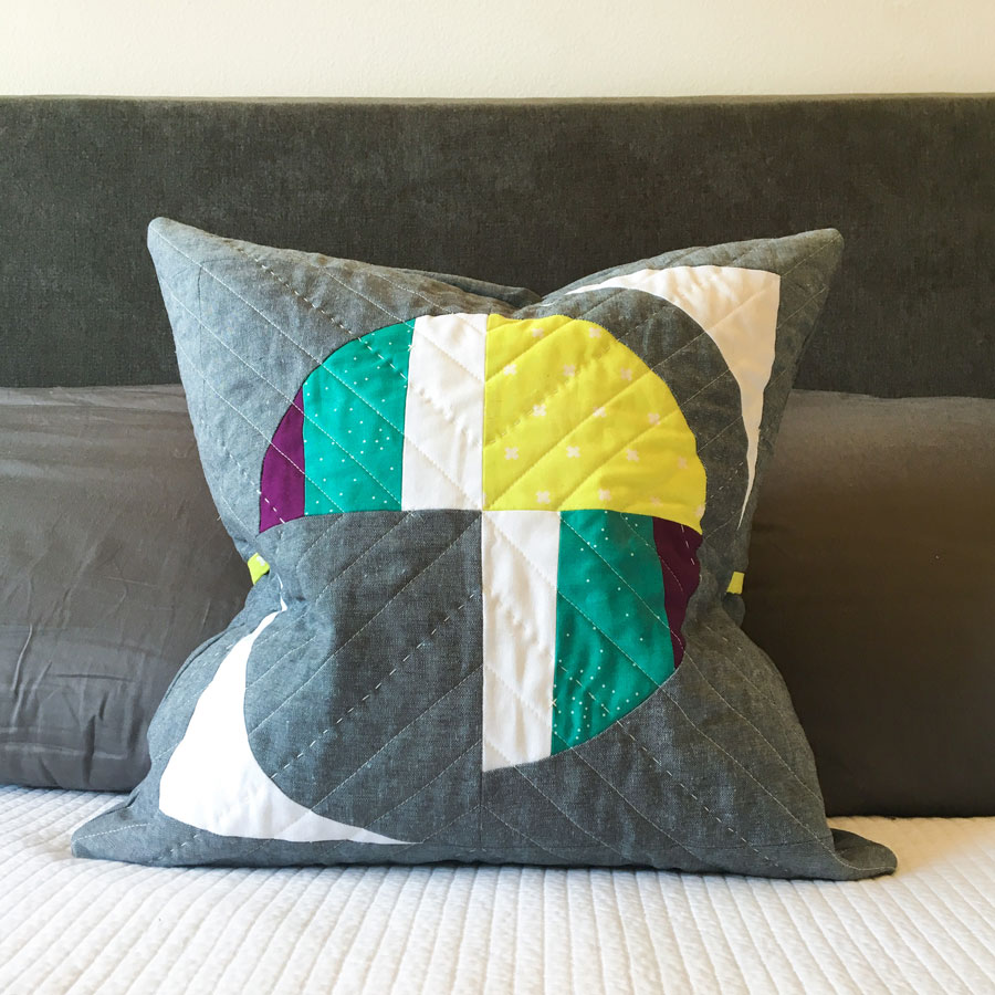 Modern Fans is a bold, modern quilt pattern that includes king, queen, twin, throw and baby quilt sizes as well as a video tutorial!