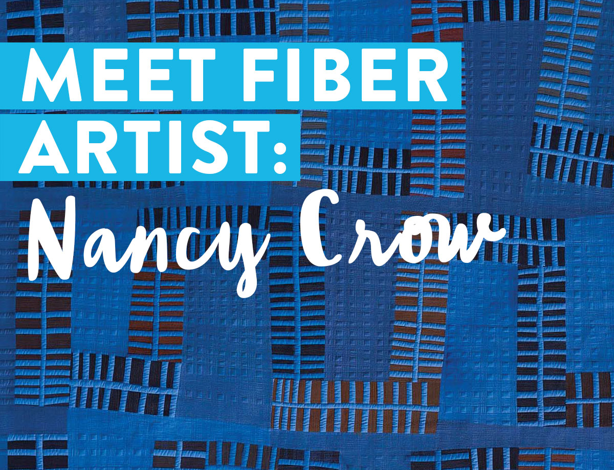 Nancy Crow is a modern quilt pioneer who has inspired generations of artists with her creativity. This quilt is from her Riff series.
