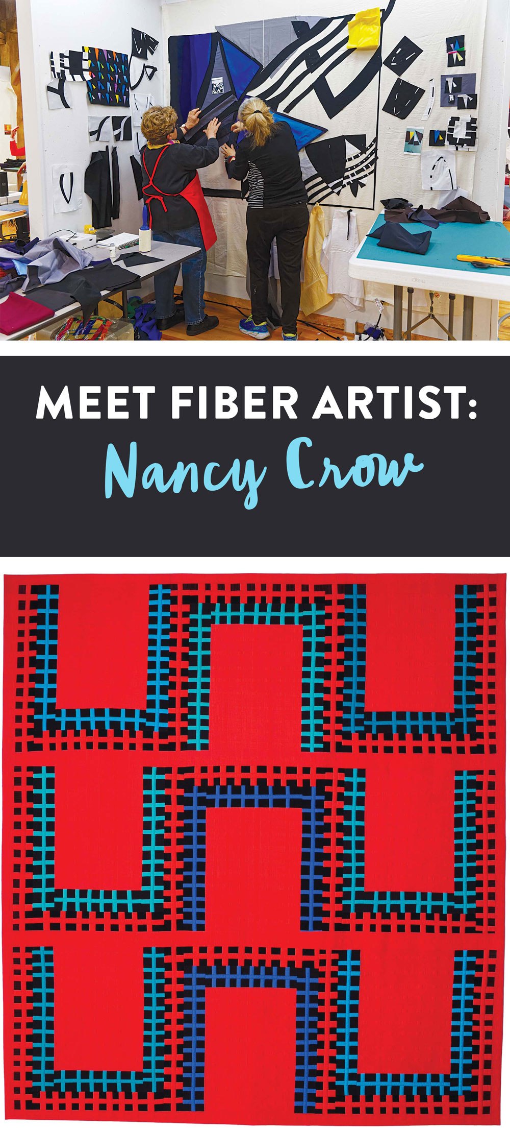 Nancy Crow is a modern quilt pioneer who has inspired generations of artists with her creativity. | Suzy Quilts https://suzyquilts.com/meet-fiber-artist-nancy-crow