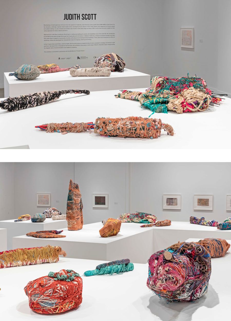 Judith Scott was a fiber artist who overcame immense obstacles throughout her life, only to be made stronger and more creatively-driven by them. She designed and made mixed media sculptures now seen all over the world. | Suzy Quilts https://suzyquilts.com/meet-a-fabulous-fiber-artist-judith-scott