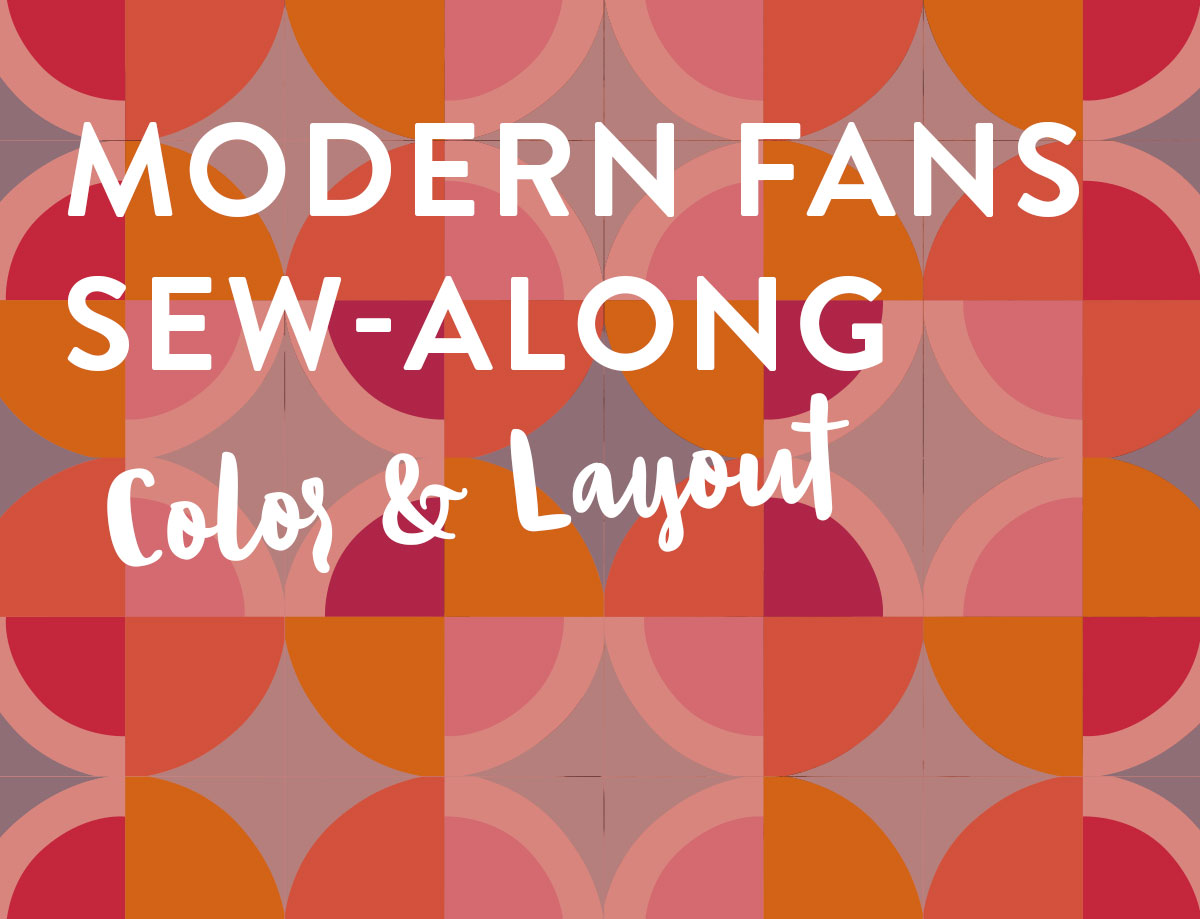 The Modern Fans quilt pattern is incredibly versatile. By rearranging the unique quilt blocks you can make lots of different layouts and designs.