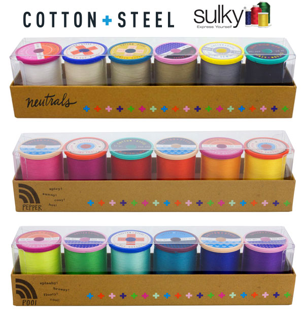Win a beautiful pack of Cotton and Steel thread during the Modern Fans Quilt Sew Along!