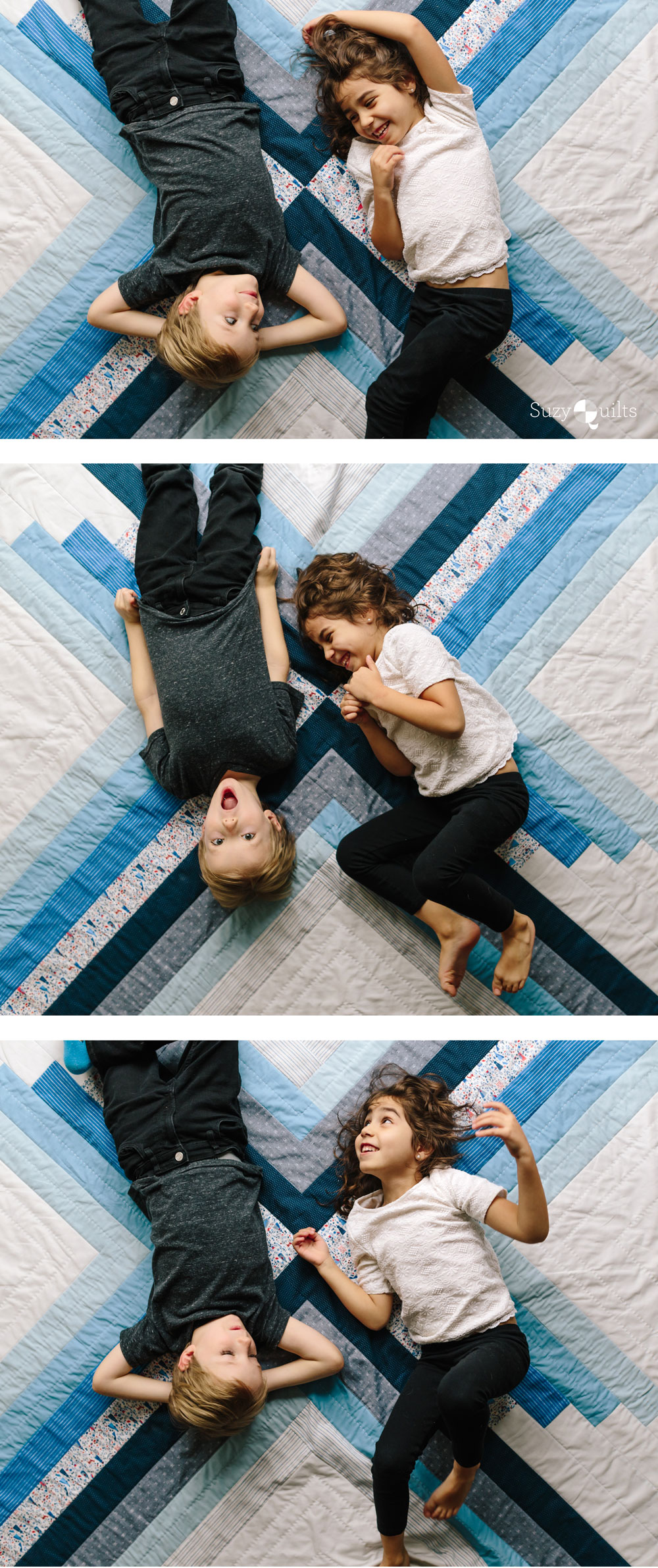 The Sugar POP quilt pattern is a PDF download that includes throw, baby and a pillow size. This modern design works well as a gradient or with fabric scraps. It's also perfect for hand quilting.