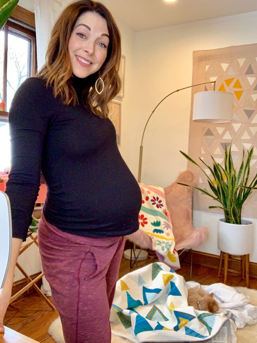 pregnant quilter