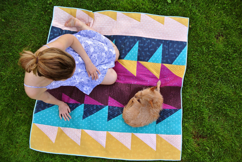 Bamboo batting is the perfect summer quilt batting! It's lightweight, strong, breathable and has a beautifully soft drape. | Suzy Quilts - https://suzyquilts.com/why-bamboo-batting-makes-the-perfect-summer-quilt/