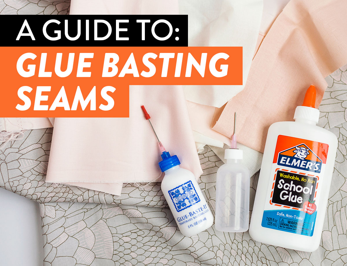 A complete tutorial on how glue basting seams will create accurate quilting and quilt pieces. Step by step instructions with photos showing you how easy glue basting can be.
