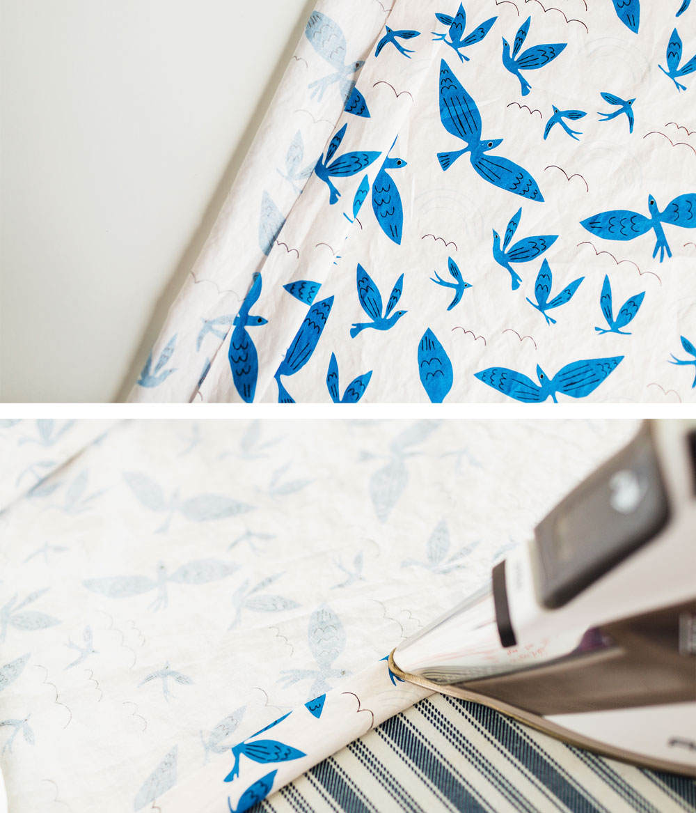 A complete step by step photo tutorial on how to match a print seamlessly along your quilt back seam using a washable glue stick. Beginner friendly!
