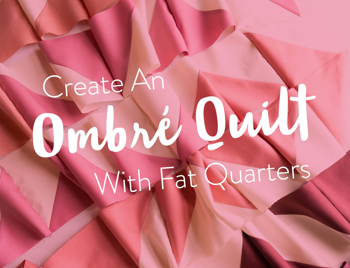 Change your favorite quilt pattern into an ombré quilt by converting yardage into fat quarters. Included is a half square triangle conversion chart and tutorial! | Suzy Quilts #halfsquaretriangle #modernquiltpattern #ombrequilt