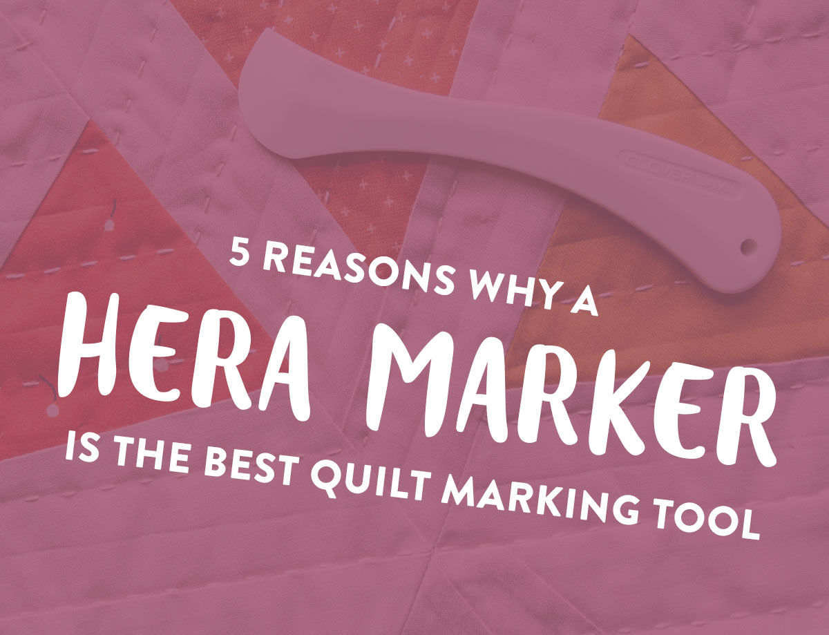 A hera marker is ideal for marking guide lines on your quilt because it only makes creases and not actual marks. Watch a video tutorial on how to use it! SuzyQuilts.com #quiltingtips #quiltingtools