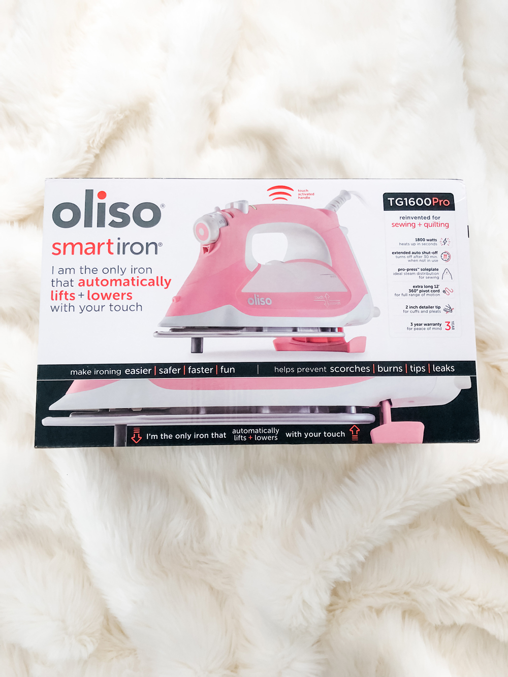An honest review of the Oliso Iron. It's called a smart iron, but what makes it different than other irons? Is it the best iron for you? suzyquilts.com #sewingiron