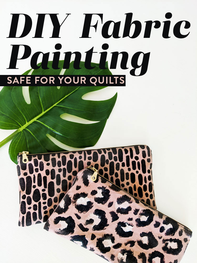 DIY Fabric Painting Tutorial that's quick, easy, and safe for your quilts! This can be a fun activity to do with your kids as well!