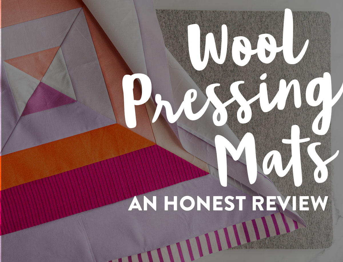 A wool pressing mat can be a wonderful tool in quilting. Portable, lightweight, and made of only natural fibers, these mats can also help iron fabric in half the time! suzyquilts.com #quilting #quiltingtools #sew