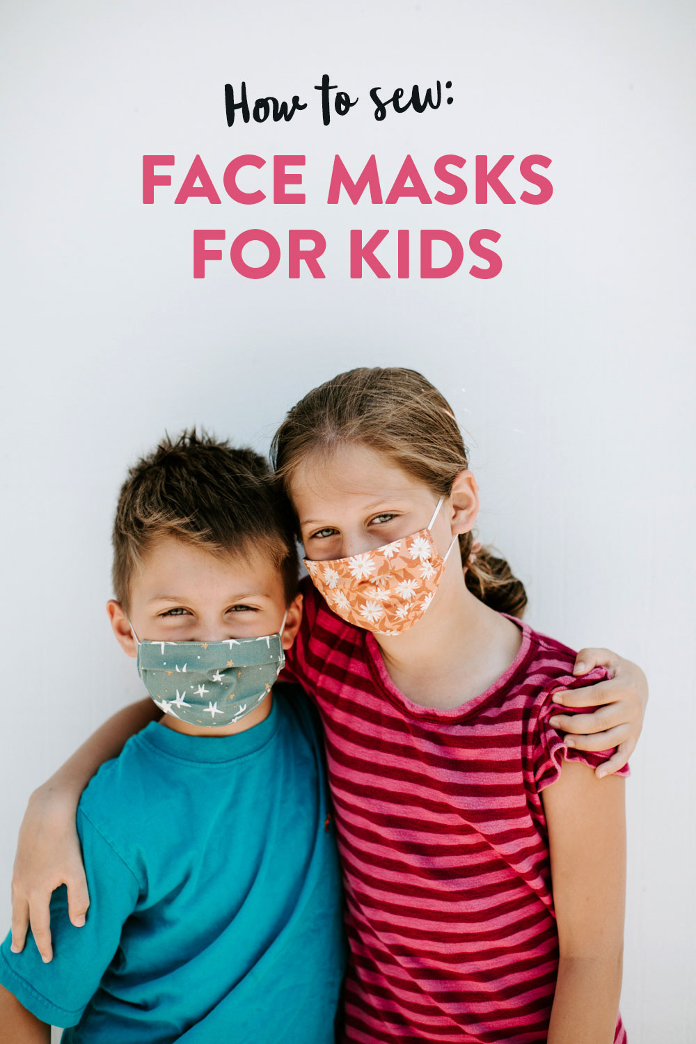 Learn how to make comfortable face masks for kids in this easy sewing tutorial! All you need is a little bit of fabric and some elastic. suzyquilts.com #facemasks #kidfacemask