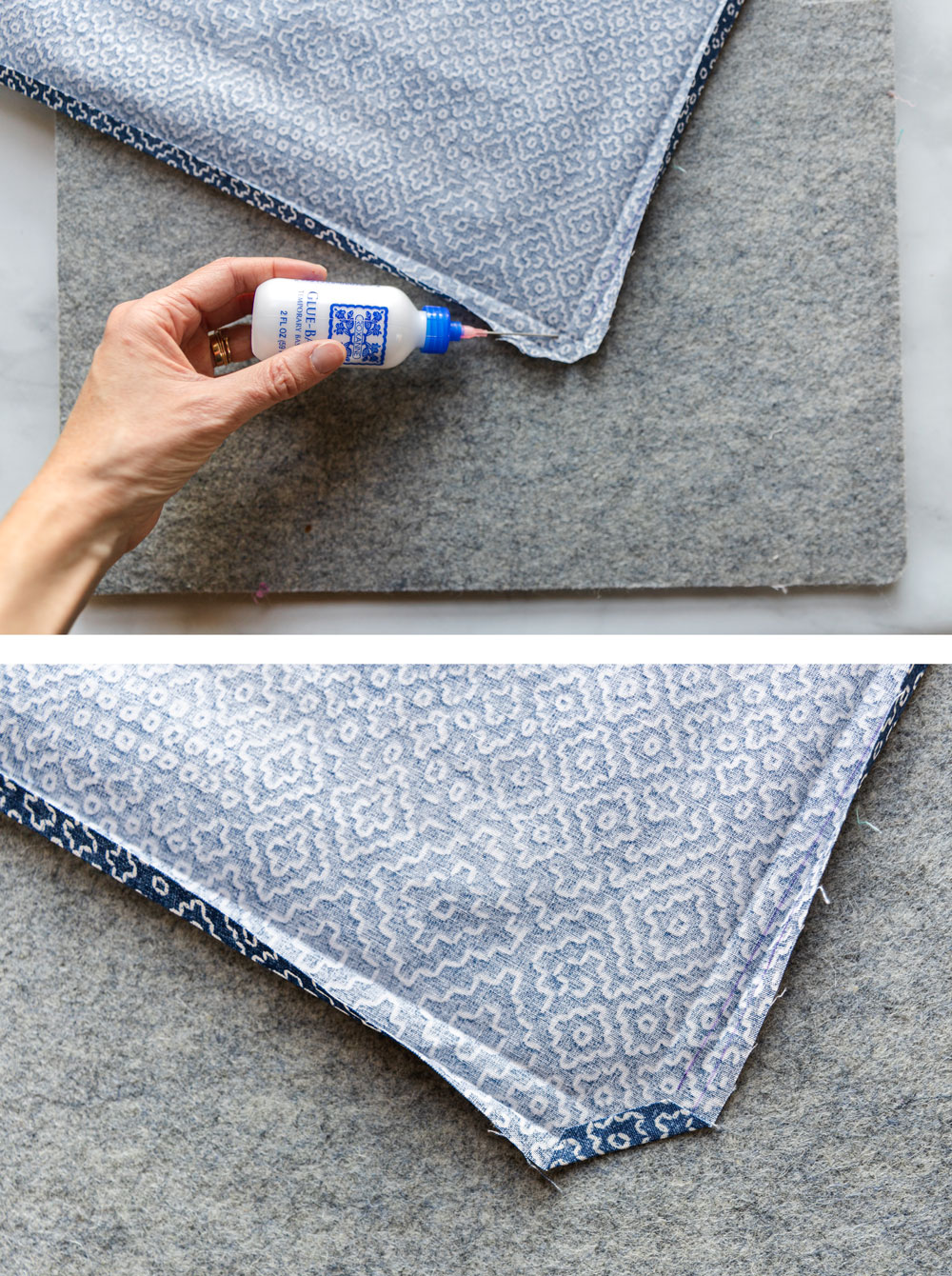 Learn how to sew a napkin in this beginner-friendly DIY cloth napkins tutorial. This fat quarter friendly sewing tutorial is incredibly fast and easy! suzyquilts.com #napkinstutorial #sewingdiy