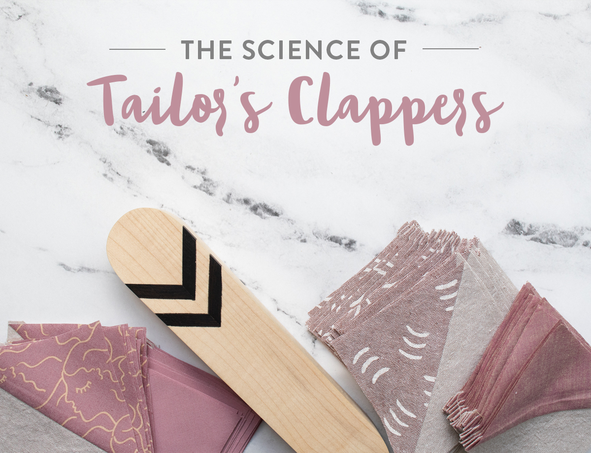Getting flat seams in your quilts using a tailor's clapper can seem like magic. But it's actually science! Read this question and answer with a scientist and woodworker about how tailor's clapper work and why they leave your quilt seams looking crisp and sharp! suzyquilts.com #quilting #sewingdiy