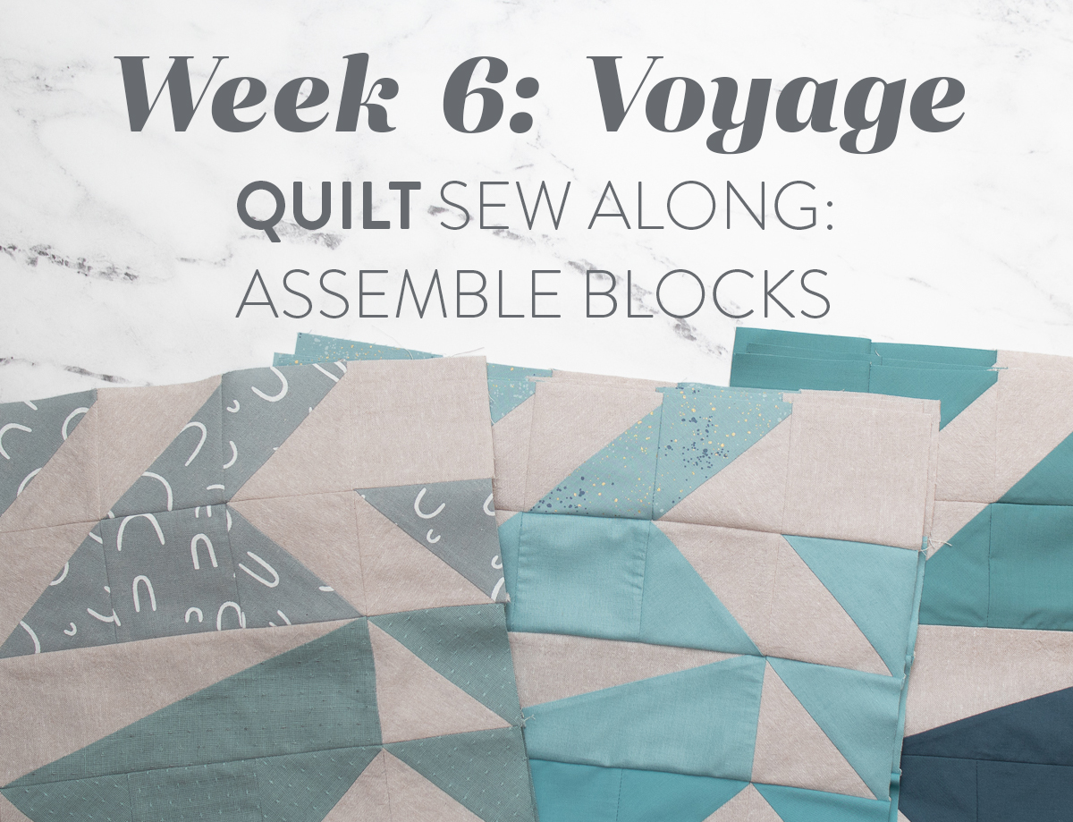The Voyage quilt sew along is a community experience! Let's make this modern quilt together - one week at a time. suzyquilts.com #quiltalong #quiltpattern