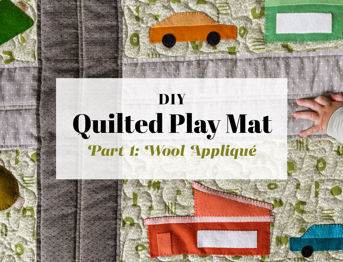 A simple DIY quilted play mat tutorial! Transform a quilt pattern into a toddler play mat for cars. suzyquilts.com #quilt #kidsewing