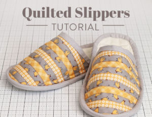 Learn everything you need to know to make a pair of quilted slippers that are just your size in this beginner-friendly photo tutorial! suzyquilts.com