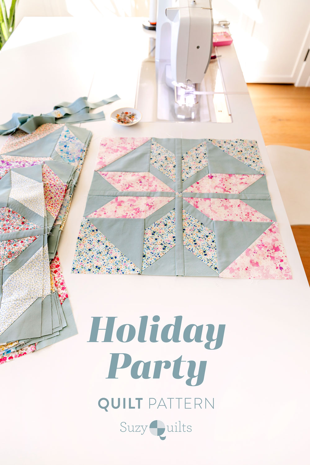 In Weeks 4 and 5 of the Holiday Party sew along we assemble our quilt blocks. Check out these extra tips and troubleshooting help! suzyquilts.com #sewalong #quilt