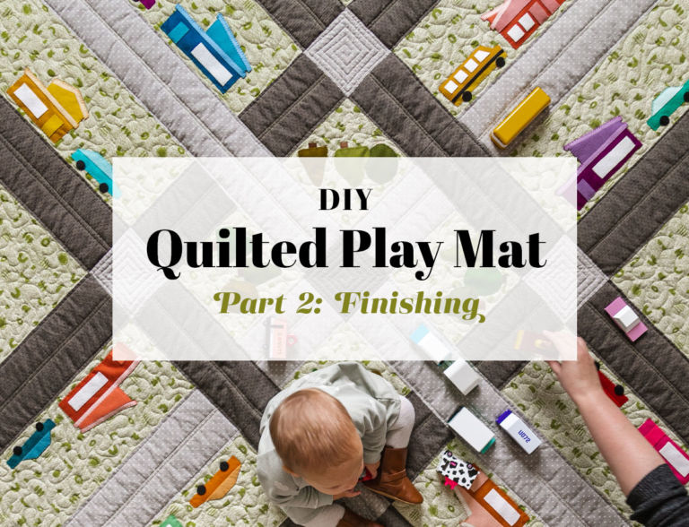 DIY Quilted Play Mat Part II Finishing the Mat Suzy Quilts
