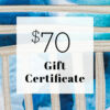 This $70 gift certificate makes a wonderful gift if you are unsure which quilt pattern to purchase. This is enough for multiple patterns.