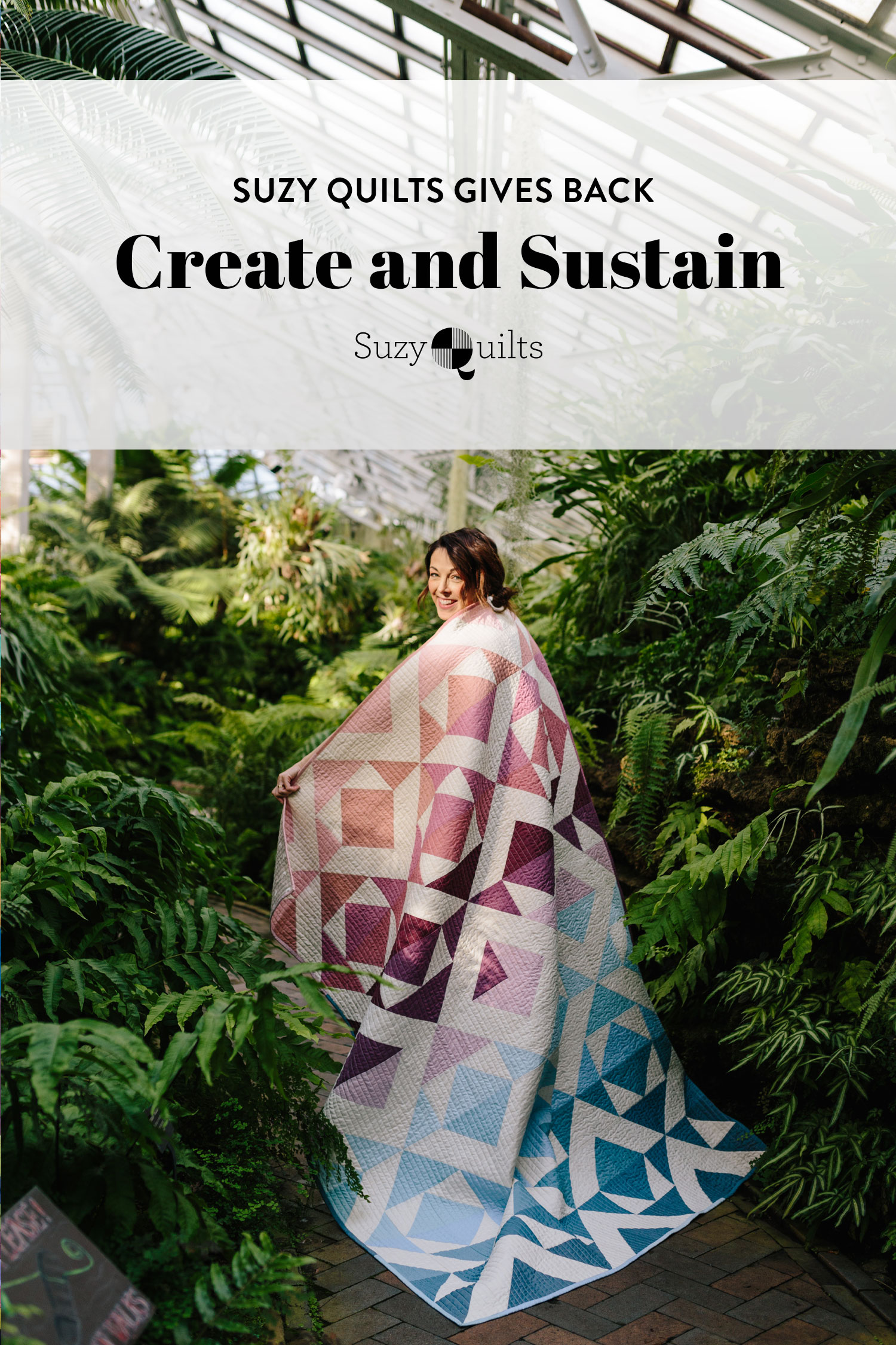 Learn about Create and Sustain, a new nonprofit dedicated to quilting sustainably in our Suzy Quilts Gives Back series! suzyquilts.com #quilting #sewing