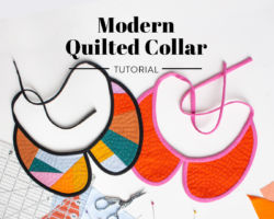 Modern Quilted Collar Tutorial: Upcycle Scrap Fabric!
