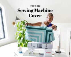 DIY Sewing Machine Cover with the Fireside Pattern