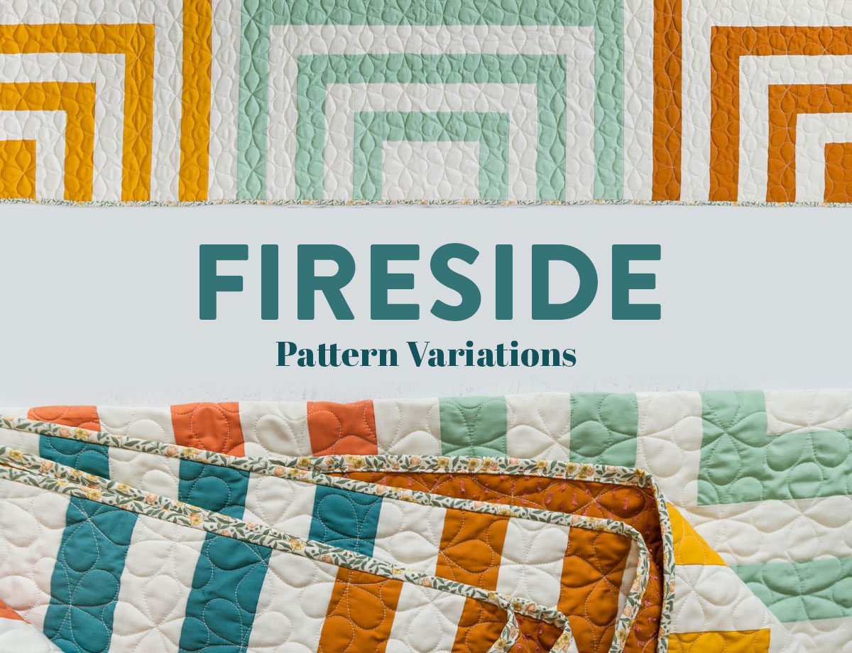 The Fireside Quilt pattern includes instructions for mutli-color and limited-color variations. Follow some of these simple adjustments to make lots of different variations of this beginner-friendly quilt pattern! suzyquilts.com