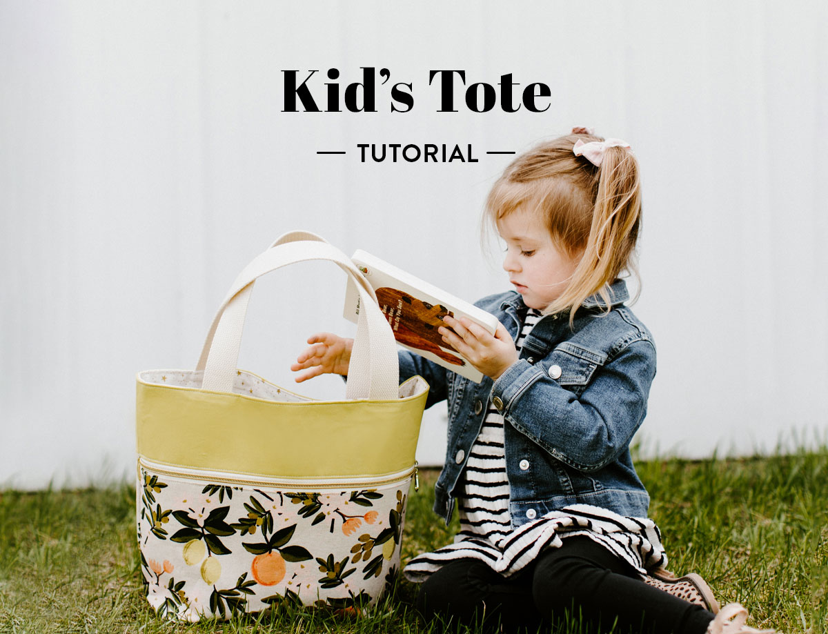 This kid's tote tutorial walks you though step by step instructions for a fun and functional bag for children. suzyquilts.com