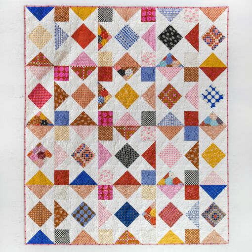 The Starling quilt pattern is Fat Quarter friendly and Layer Cake Friendly.
