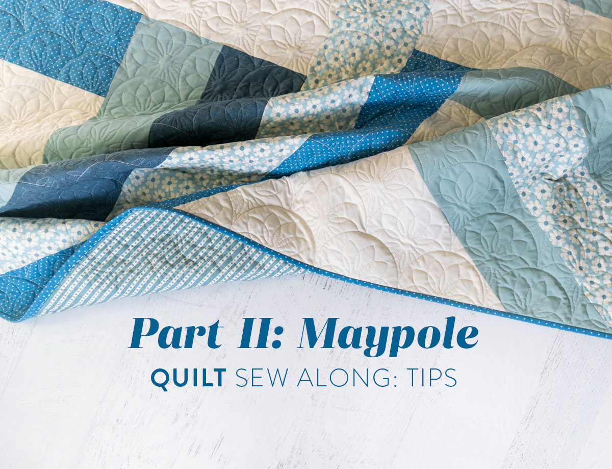 Make a beautiful Maypole quilt with these extra tips in the Maypole quilt sew along! suzyquilts.com