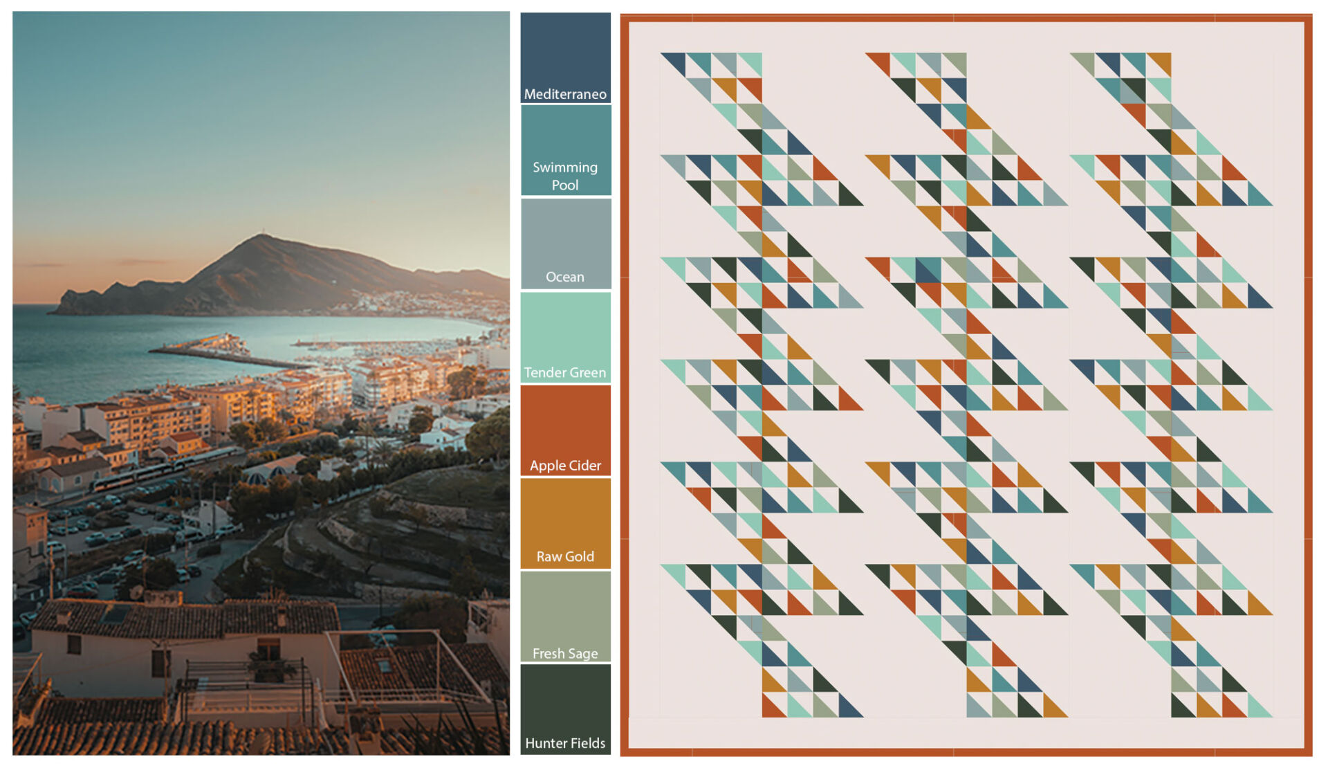 Luminous quilt pattern mock up Luminous quilt pattern mock up