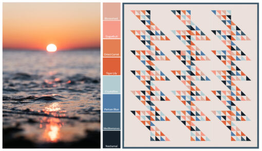 Complimentary Luminous quilt mockup