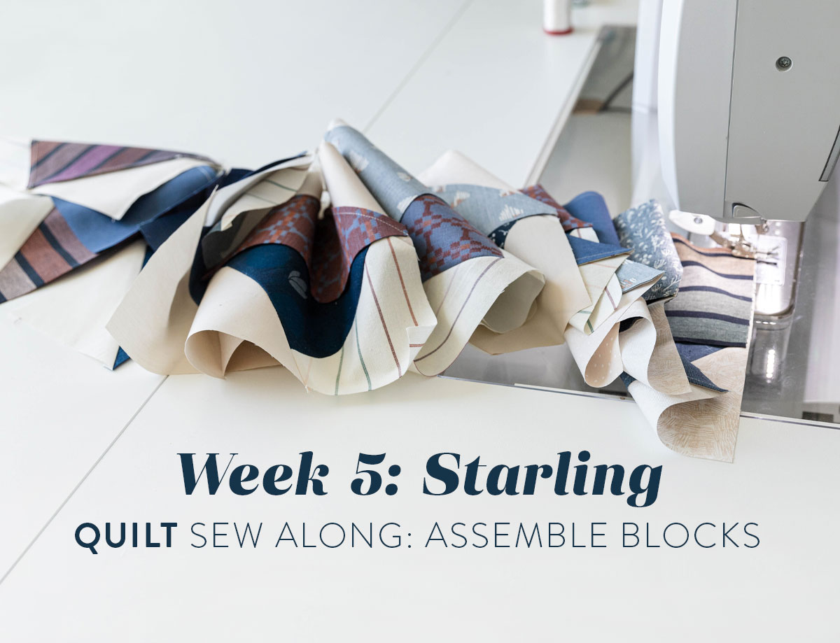 In week 5 of the Starling quilt sew along we assemble our star blocks. Video tutorials included! suzyquilts.com