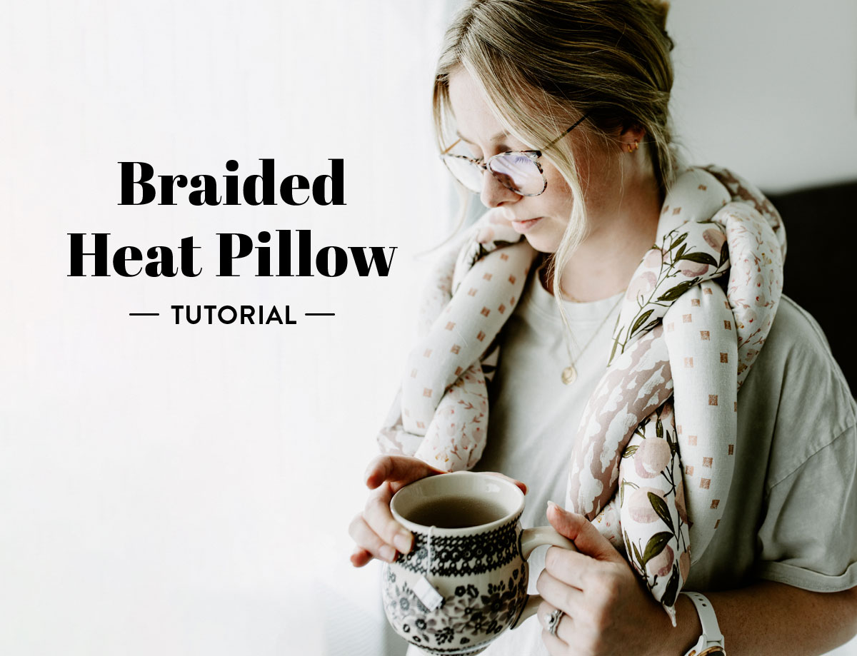 This braided heat pillow tutorial shows you how to create a weighted pillow that you can microwave or cool to soothe tension and aches. suzyquilts.com