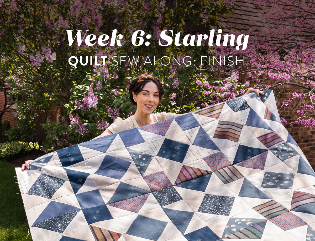 In the final week of the Starling quilt sew along we sew our star blocks together and finish the quilt top. I've got a video tutorial to help! suzyquilts.com
