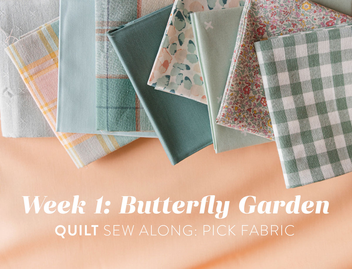 In the first week of the Butterfly Garden quilt sew along, we're talking all about how to choose fabrics. Get ready to make your own quilt! suzyquilts.com