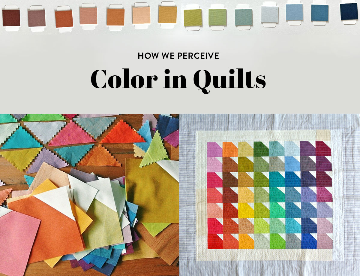 Create Color Combinations in Quilts: A temperature quilt created by Erika Mulvenna. #TheCuttingTable suzyquilts.com