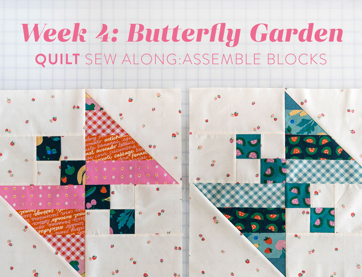 In Week 4 of the Butterfly Garden quilt sew along we assemble our butterfly blocks — so fun! suzyquilts.com